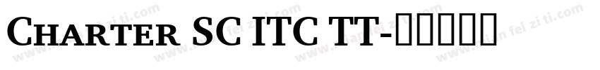 Charter SC ITC TT字体转换